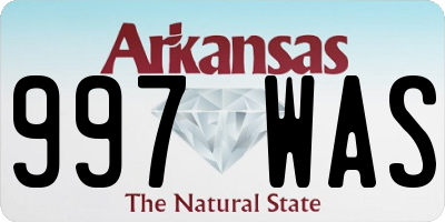 AR license plate 997WAS