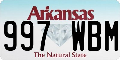 AR license plate 997WBM