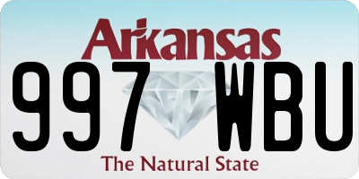 AR license plate 997WBU