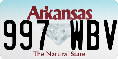 AR license plate 997WBV