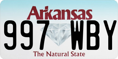 AR license plate 997WBY