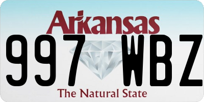 AR license plate 997WBZ