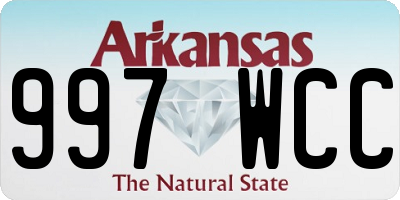 AR license plate 997WCC