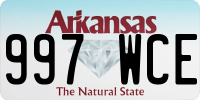 AR license plate 997WCE