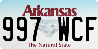 AR license plate 997WCF