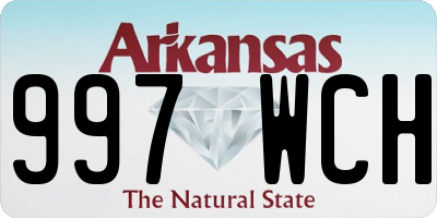 AR license plate 997WCH