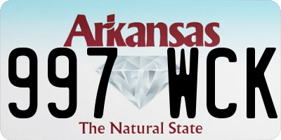 AR license plate 997WCK