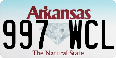 AR license plate 997WCL