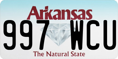 AR license plate 997WCU