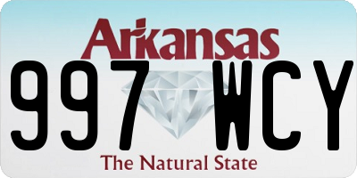 AR license plate 997WCY