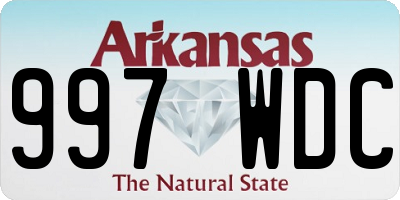 AR license plate 997WDC