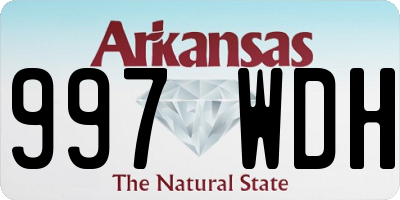 AR license plate 997WDH