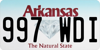 AR license plate 997WDI