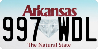 AR license plate 997WDL