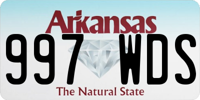 AR license plate 997WDS