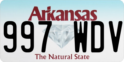 AR license plate 997WDV