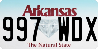 AR license plate 997WDX