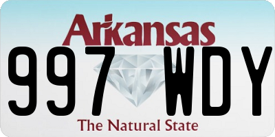 AR license plate 997WDY
