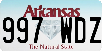 AR license plate 997WDZ