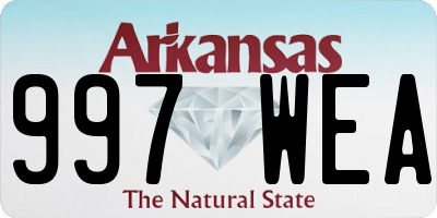 AR license plate 997WEA