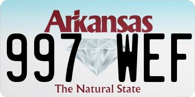 AR license plate 997WEF
