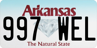 AR license plate 997WEL