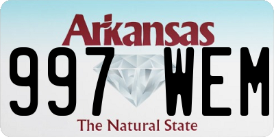 AR license plate 997WEM