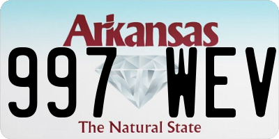 AR license plate 997WEV