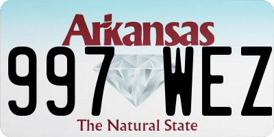 AR license plate 997WEZ