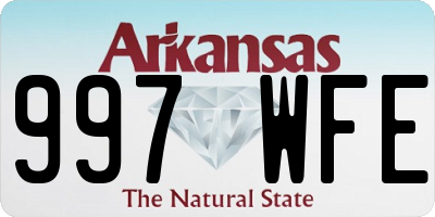 AR license plate 997WFE