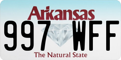 AR license plate 997WFF