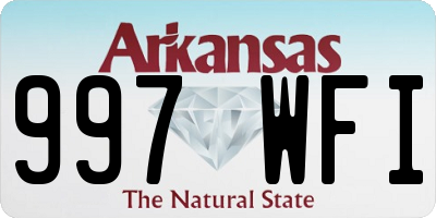 AR license plate 997WFI