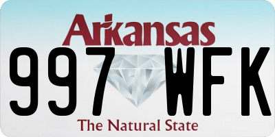 AR license plate 997WFK