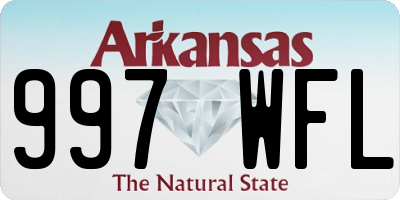 AR license plate 997WFL