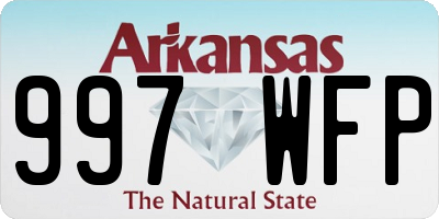 AR license plate 997WFP