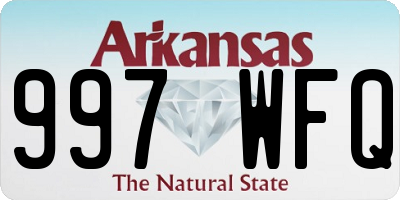 AR license plate 997WFQ