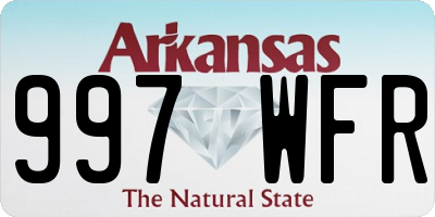 AR license plate 997WFR