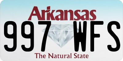 AR license plate 997WFS