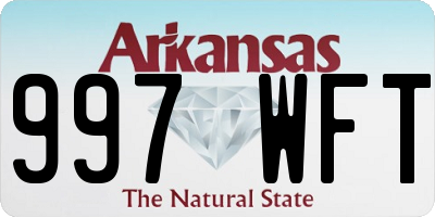 AR license plate 997WFT