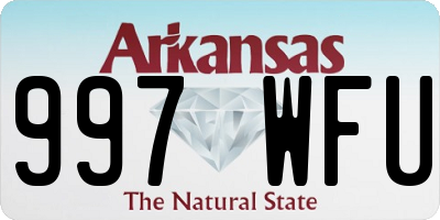AR license plate 997WFU