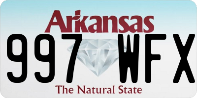AR license plate 997WFX