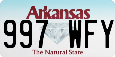 AR license plate 997WFY