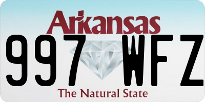 AR license plate 997WFZ