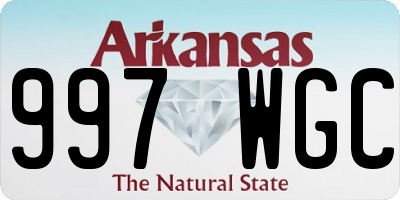 AR license plate 997WGC