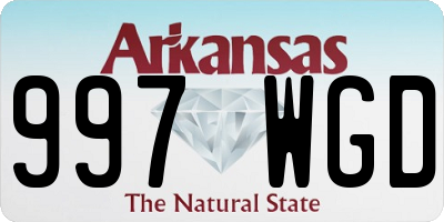 AR license plate 997WGD