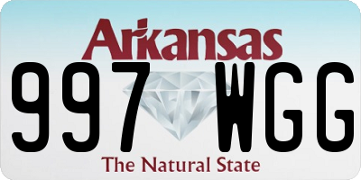 AR license plate 997WGG