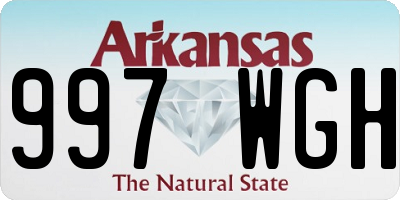 AR license plate 997WGH