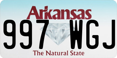 AR license plate 997WGJ