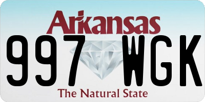 AR license plate 997WGK