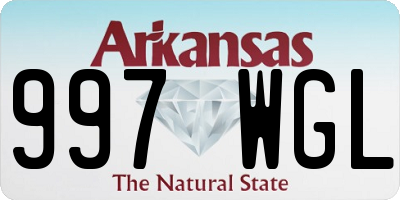 AR license plate 997WGL